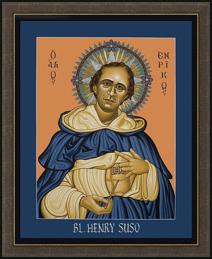 Wall Frame Espresso - Bl. Henry Suso by L. Williams