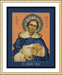 Wall Frame Gold - Bl. Henry Suso by L. Williams