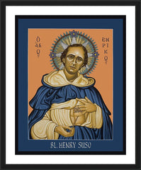 Wall Frame Black - Bl. Henry Suso by L. Williams