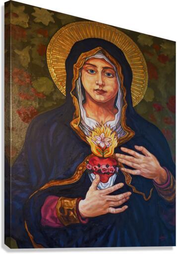 Canvas Print - Immaculate Heart of Mary by Louis Williams, OFS - Trinity Stores