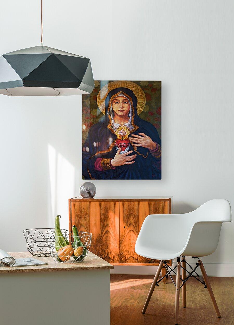 Acrylic Print - Immaculate Heart of Mary by L. Williams