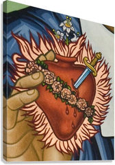 Canvas Print - Immaculate Heart of Mary by L. Williams