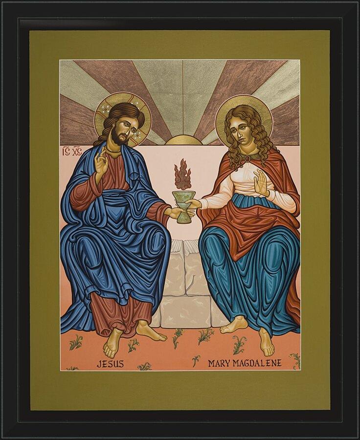 Wall Frame Black - Jesus and Mary Magdalene by L. Williams