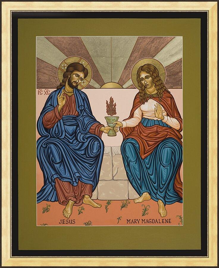 Wall Frame Gold - Jesus and Mary Magdalene by L. Williams
