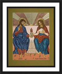 Wall Frame Black - Jesus and Mary Magdalene by L. Williams