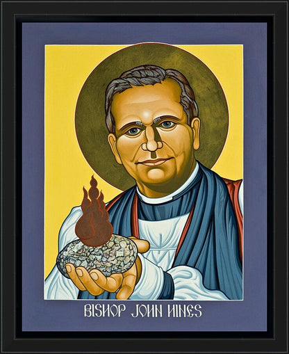 Wall Frame Black - Rev. Bishop John E. Hines by Lewis Williams, OFS - Trinity Stores