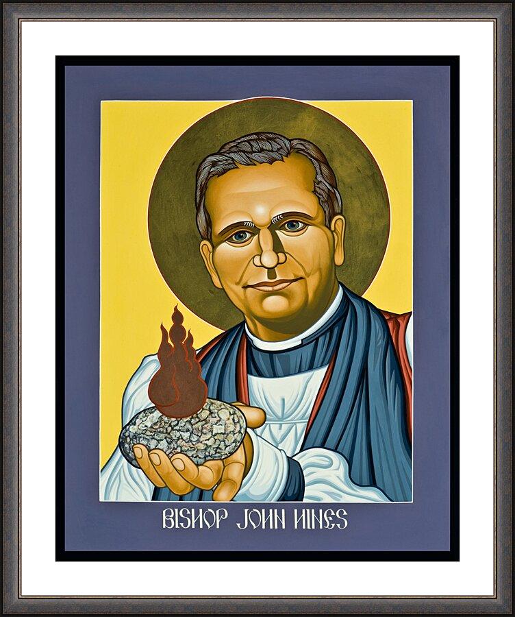 Wall Frame Espresso, Matted - Rev. Bishop John E. Hines by Lewis Williams, OFS - Trinity Stores