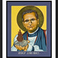 Wall Frame Black, Matted - Rev. Bishop John E. Hines by Lewis Williams, OFS - Trinity Stores