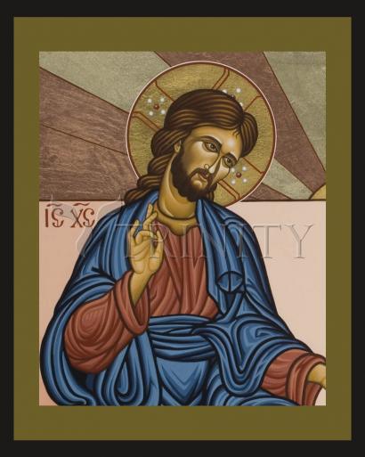 Wall Frame Gold, Matted - Jesus of Nazareth by L. Williams