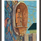 Wall Frame Espresso, Matted - St. Joseph and Infant Jesus by L. Williams