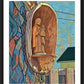 Wall Frame Black, Matted - St. Joseph and Infant Jesus by L. Williams