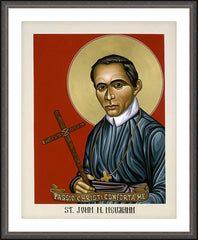Wall Frame Espresso - St. John Nepomucene Neumann by L. Williams