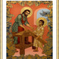 Wall Frame Gold, Matted - St. Joseph and Christ Child by L. Williams