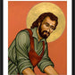 Wall Frame Black, Matted - St. Joseph the Worker by L. Williams