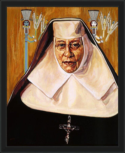 Wall Frame Black - St. Katharine Drexel by Lewis Williams, OFS - Trinity Stores