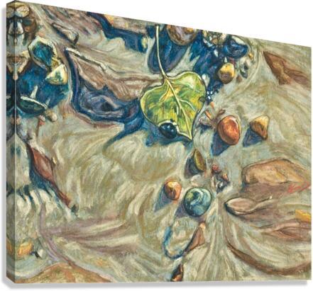 Canvas Print - Leaf in Mud by Louis Williams, OFS - Trinity Stores