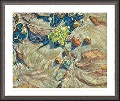 Wall Frame Espresso - Leaf in Mud by L. Williams