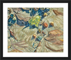 Wall Frame Black - Leaf in Mud by L. Williams