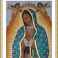 Wall Frame Gold, Matted - Our Lady of Guadalupe Crowned by Lewis Williams, OFS - Trinity Stores