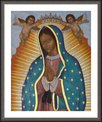 Wall Frame Espresso - Our Lady of Guadalupe Crowned by L. Williams