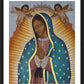 Wall Frame Black, Matted - Our Lady of Guadalupe Crowned by L. Williams