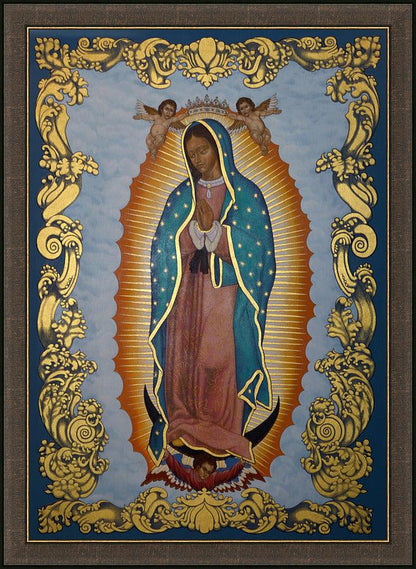 Wall Frame Espresso - Our Lady of Guadalupe by L. Williams