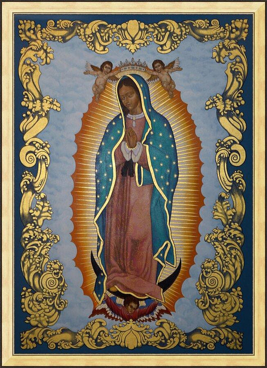 Wall Frame Gold - Our Lady of Guadalupe by L. Williams