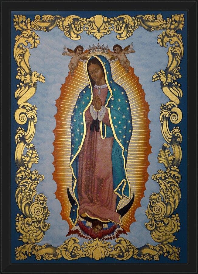 Wall Frame Black - Our Lady of Guadalupe by Louis Williams, OFS - Trinity Stores