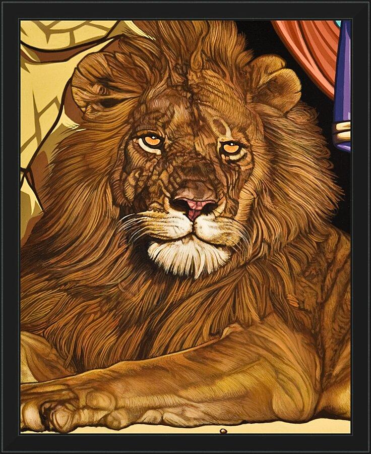 Wall Frame Black - Lion of Judah by L. Williams