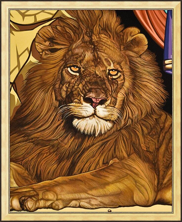 Wall Frame Gold - Lion of Judah by L. Williams