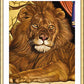 Wall Frame Gold, Matted - Lion of Judah by L. Williams