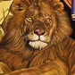 Wall Frame Gold, Matted - Lion of Judah by L. Williams