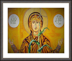 Wall Frame Espresso - Our Lady of the Harvest by L. Williams