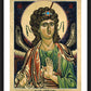 Wall Frame Black, Matted - St. Michael Archangel by Lewis Williams, OFS - Trinity Stores