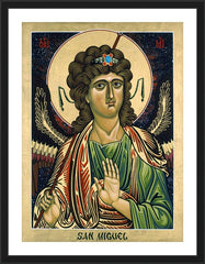 Wall Frame Black - St. Michael Archangel by L. Williams