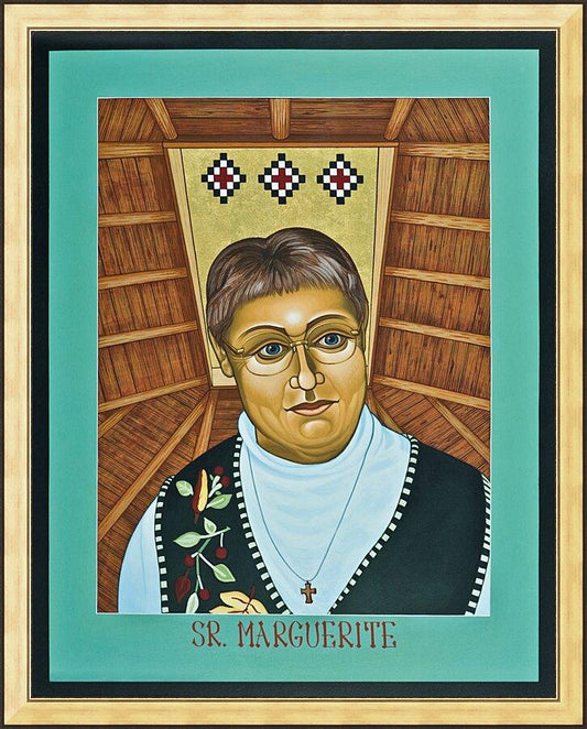 Wall Frame Gold - Sr. Marguerite Bartz by L. Williams