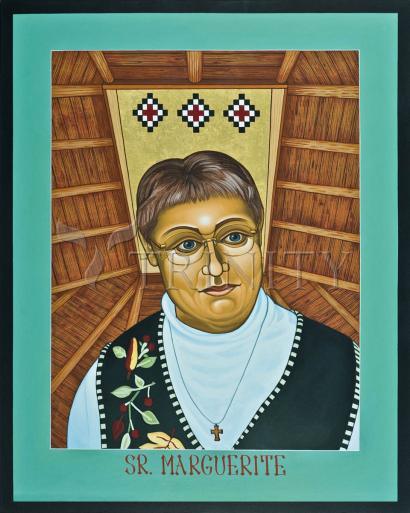 Wall Frame Gold, Matted - Sr. Marguerite Bartz by L. Williams
