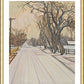 Wall Frame Gold, Matted - Christmas Scene: Montrose, CO by L. Williams