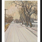 Wall Frame Black, Matted - Christmas Scene: Montrose, CO by L. Williams