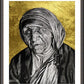 Wall Frame Espresso, Matted - St. Teresa of Calcutta: Gift of Silence by L. Williams