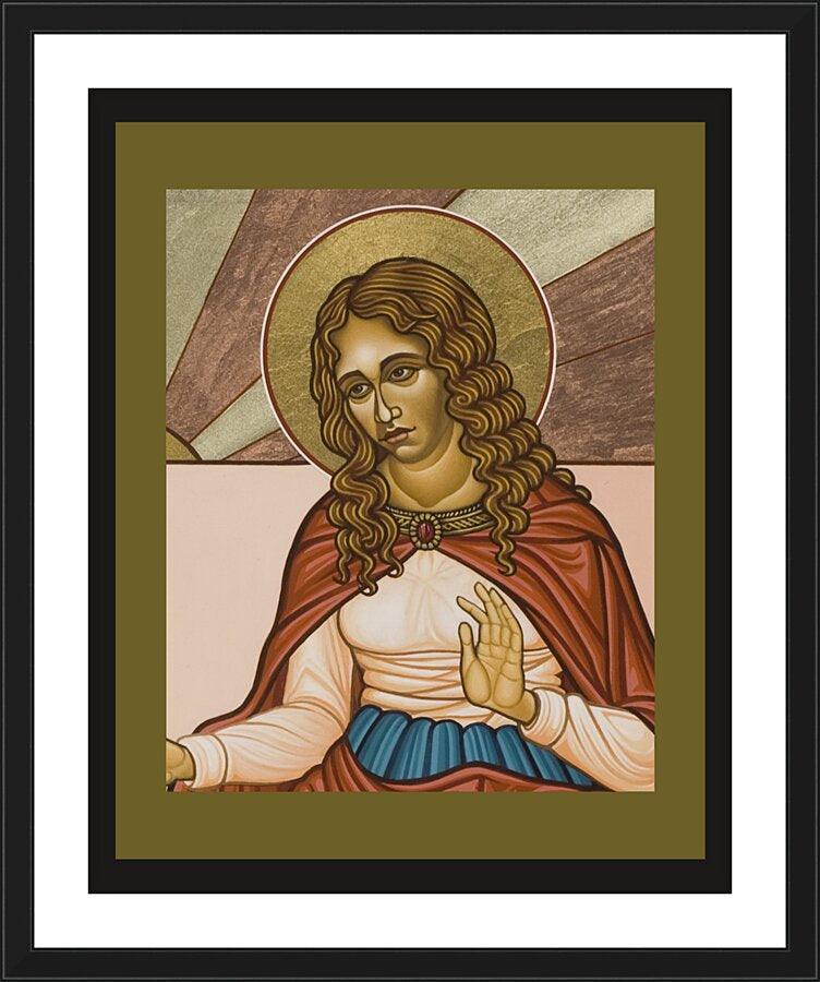 Wall Frame Black, Matted - St. Mary Magdalene by Lewis Williams, OFS - Trinity Stores