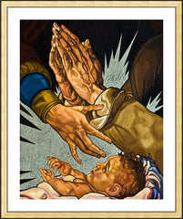 Wall Frame Gold - Nativity by L. Williams