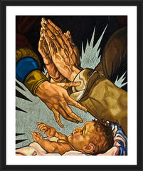 Wall Frame Black - Nativity by L. Williams
