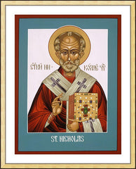 Wall Frame Gold - St. Nicholas by L. Williams
