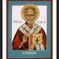 Wall Frame Black, Matted - St. Nicholas by L. Williams