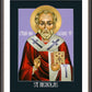 Wall Frame Espresso, Matted - St. Nicholas, Wonderworker by Lewis Williams, OFS - Trinity Stores