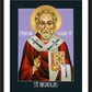 Wall Frame Black, Matted - St. Nicholas, Wonderworker by Lewis Williams, OFS - Trinity Stores