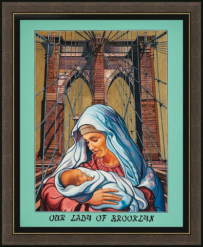 Wall Frame Espresso - Our Lady of Brooklyn by Lewis Williams, OFS - Trinity Stores