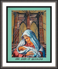Wall Frame Espresso - Our Lady of Brooklyn by L. Williams