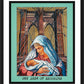 Wall Frame Black, Matted - Our Lady of Brooklyn by Lewis Williams, OFS - Trinity Stores